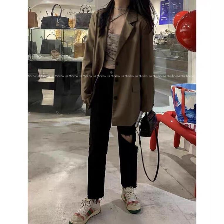 đc Hot Quần jean ống đứng rách gối đen DC c | BigBuy360 - bigbuy360.vn