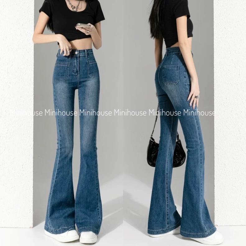 đc Hot Quần loe 2 túi mặt trước XANH ĐẬM DC c | BigBuy360 - bigbuy360.vn