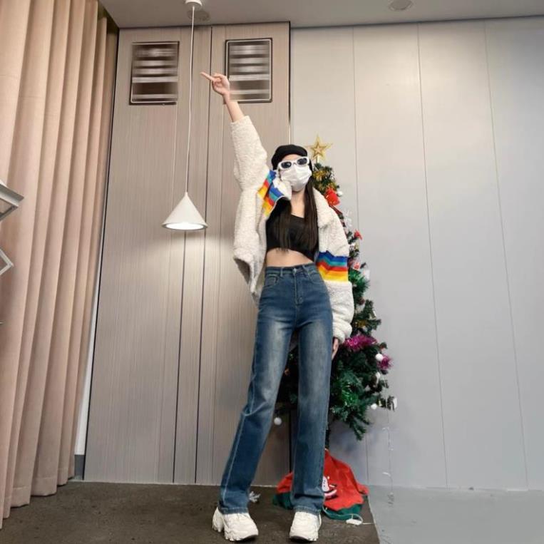 đc Hot Quần ống đứng màu xanh đậm mài giữa DC c | BigBuy360 - bigbuy360.vn