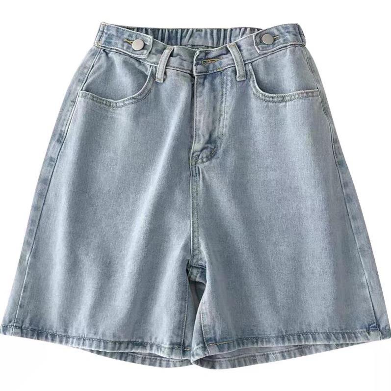 đc Hot Quần short cạp cao ống rộng chỉnh eo DC c