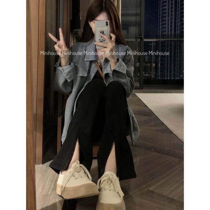 đc Hot Quần loe đen xẻ ống DC c | BigBuy360 - bigbuy360.vn