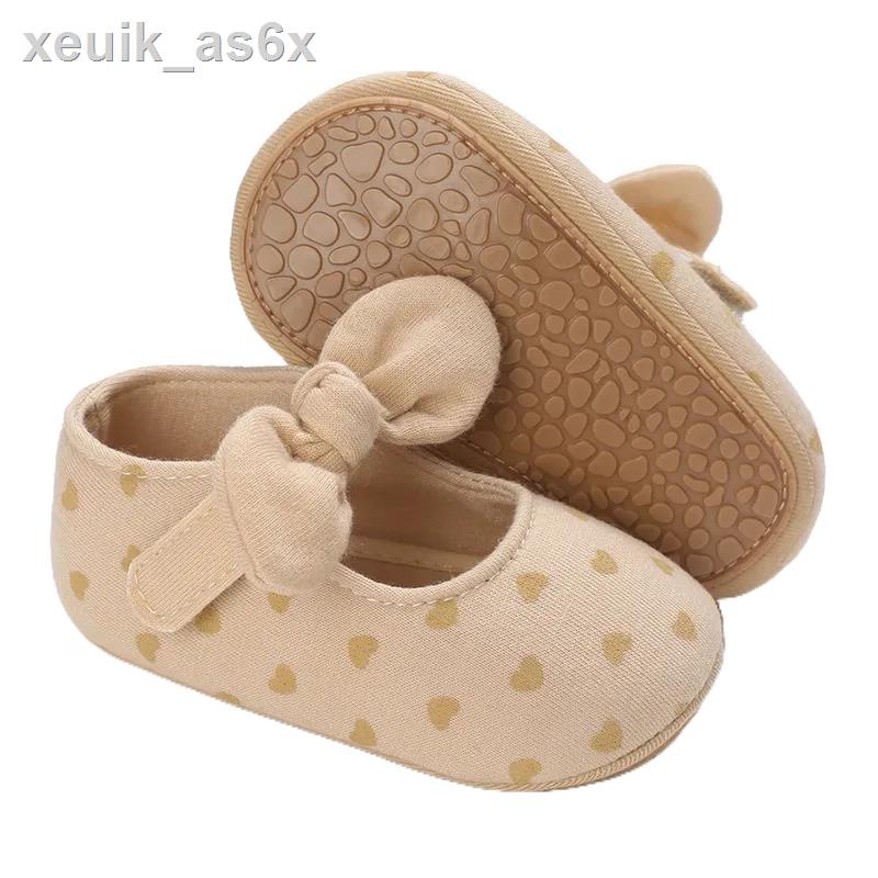 ™▽✔Giày tập đi cho bé đế cao su chống trơn trượt, cotton hữu cơ tự nhiên 100%