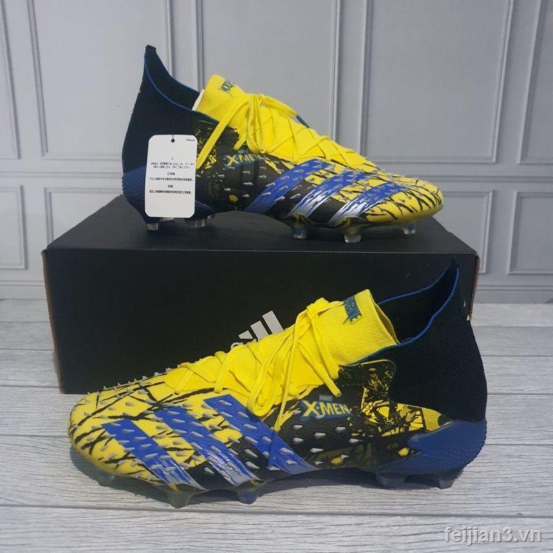 ┇♕Kasut Bola Sepak Predator Freak. 1 X-Men Lõi Bạc Vàng Sáng Dành Cho Nam Hoạt Động Ngoài Trời FG