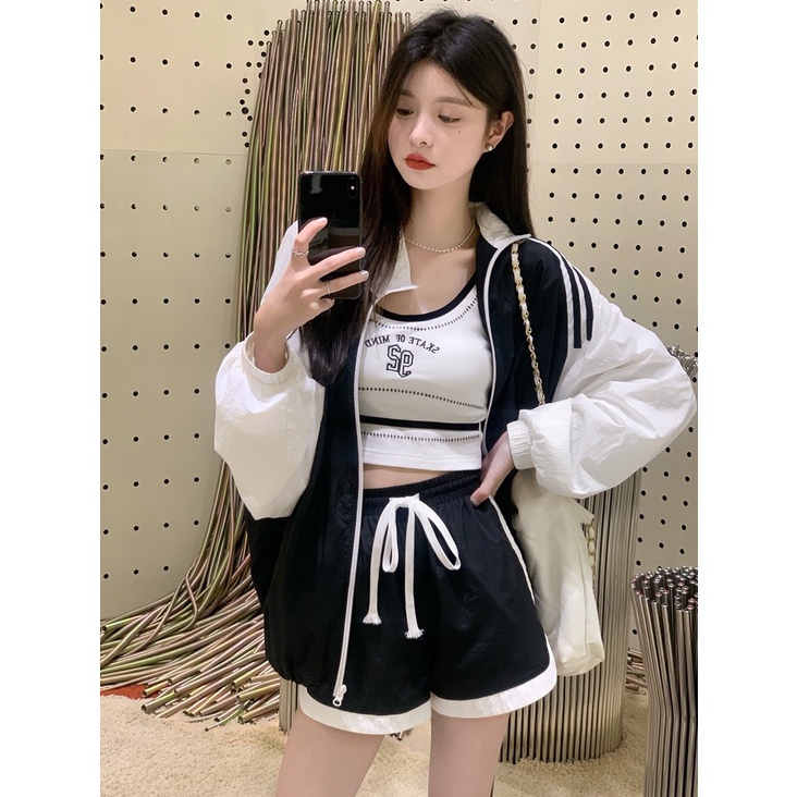 Áo Khoác Bóng Chày Mỏng Dáng Rộng Phong Cách Hàn Quốc Thời Trang Mùa Thu Cho Nữ