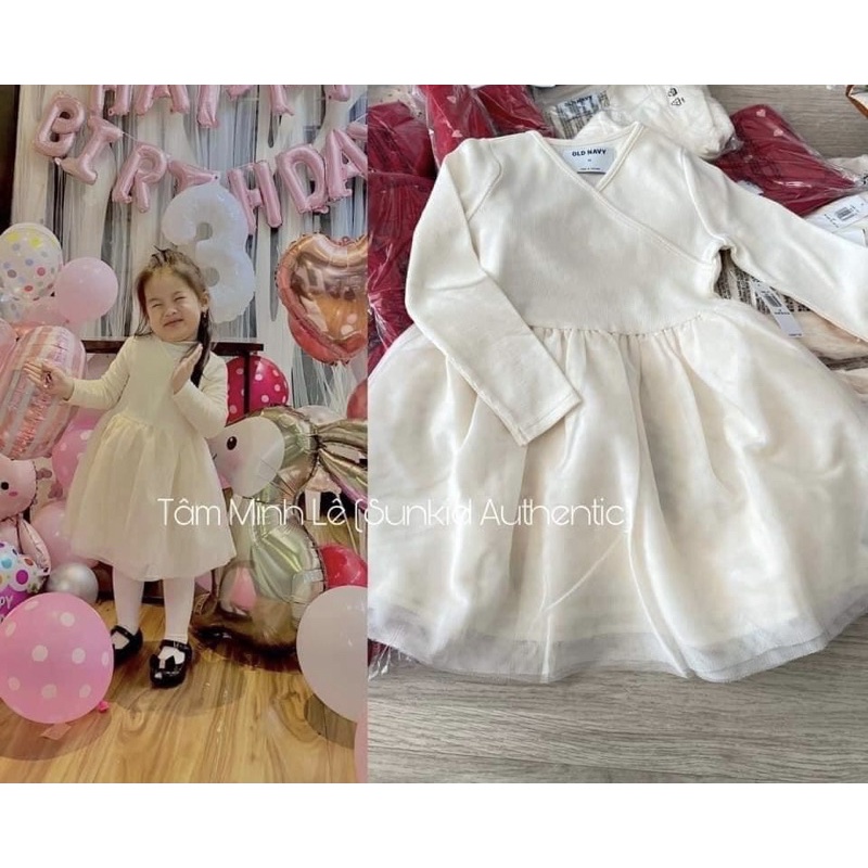 Váy dài tay Oldnavy US size 12-18m đến 5T