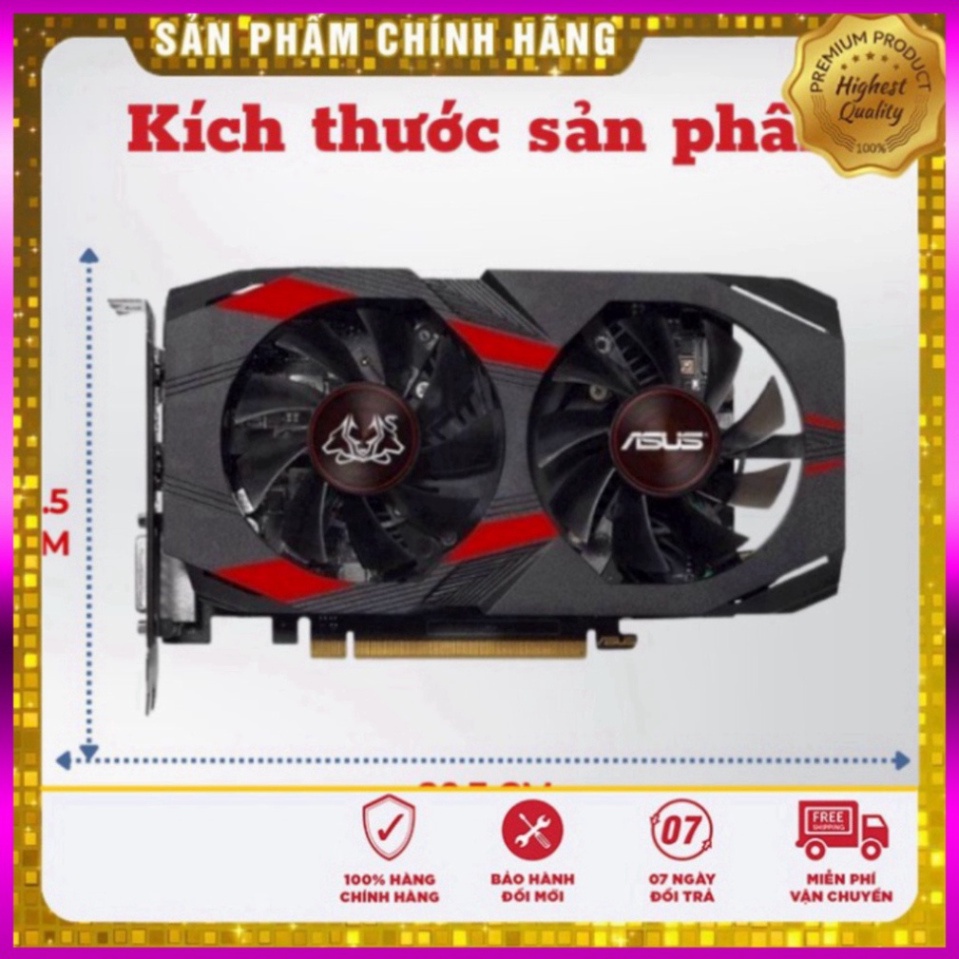 VGA máy tính Card màn hình ASUS 1050Ti like new 99% Gaming chuyên PC gaming (4GB GDDR5, 128-bit, DVI+HDMI+DP)-BH 5 Tháng