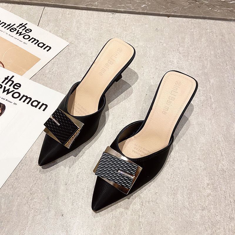 Dép Cao Gót Bít Mũi Thời Trang Hàn Quốc