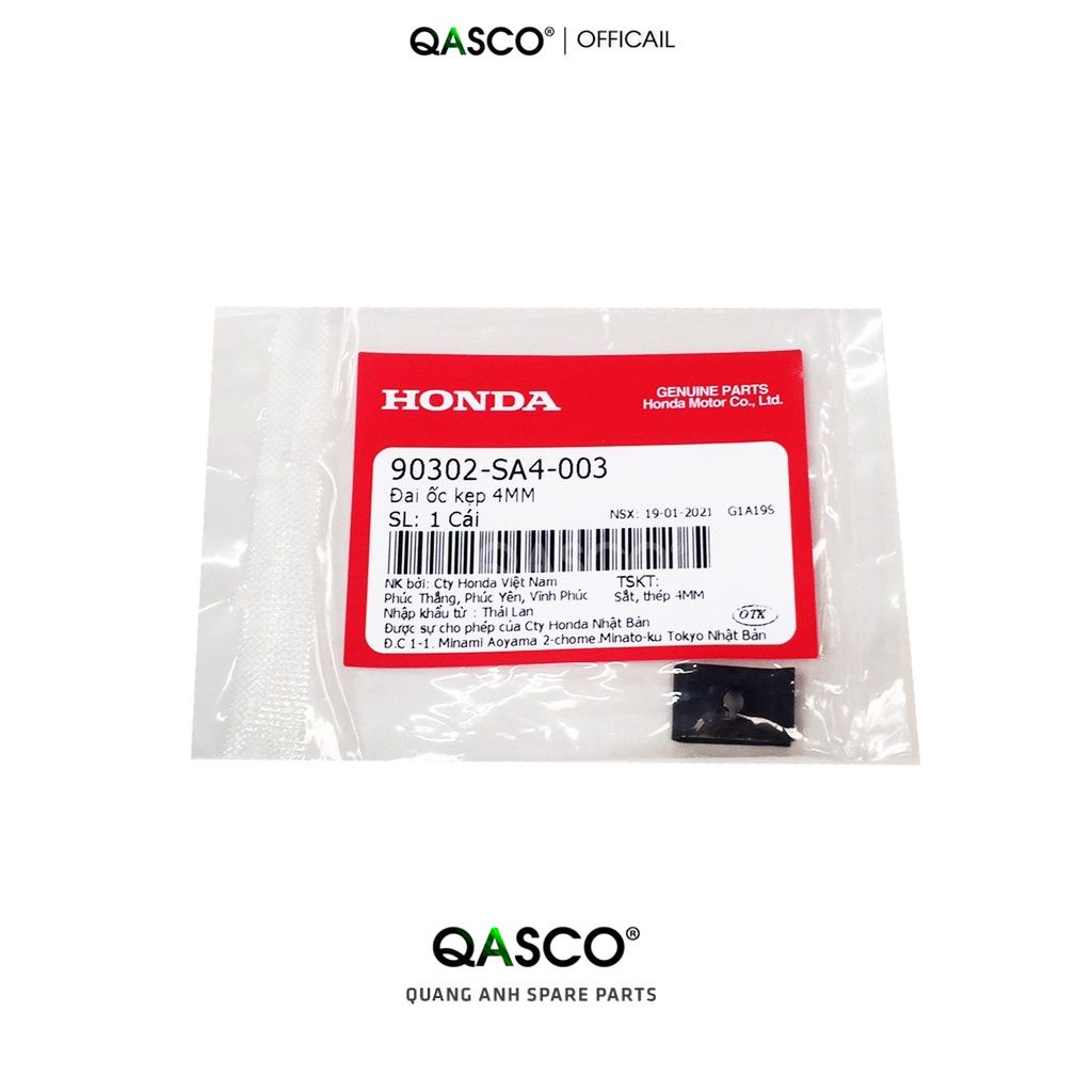 (90302SA4003)Đai ốc kẹp HONDA nhiều dòng xe 4mm (1817)