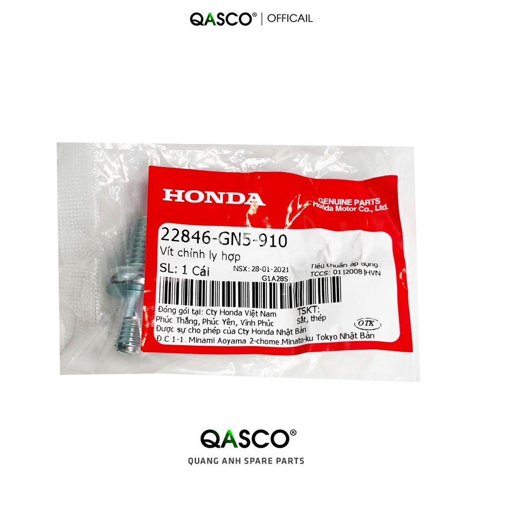 Vít chỉnh ly hợp côn) HONDA Dream / Wave / Future 1 / Wave S / RS _(22846GN5910)