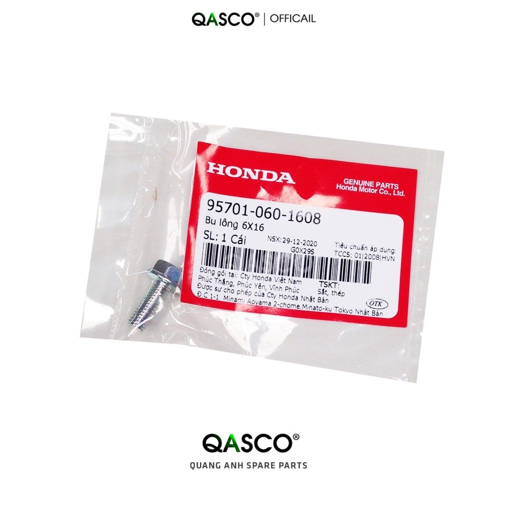 (957010601608)Bu lông HONDA 6x16 dùng chung nhiều xe (427)