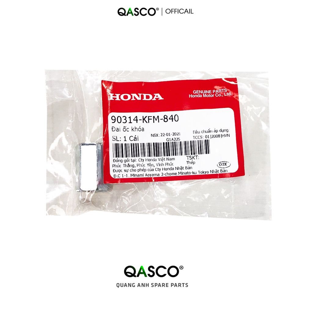 (90314KFM840)Đai ốc khóa chân gương HONDA nhiều dòng xe (cỡ 10mm) (1373)