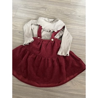 Set váy yếm + áo soda kids size 100
