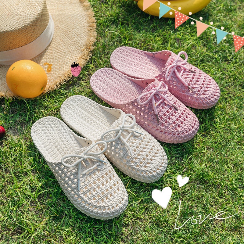 Dép Sandal Bít Mũi Chống Trượt Thời Trang Mùa Hè Cho Nữ