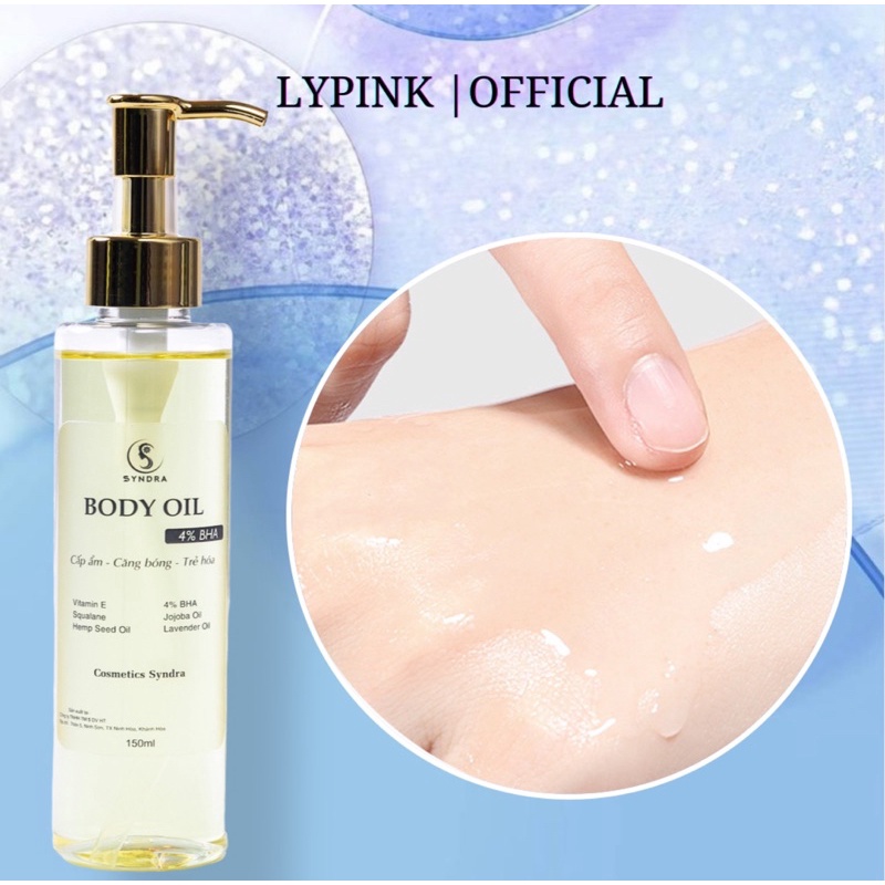 Body Oil 4% Bha căng bóng da,cấp ẩm , làm trẻ hoá , ngăn viêm lỗ chân lông