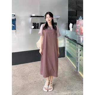 [RÁCH STORE] Set - 2365 - đầm 2 dây kèm áo kiểu