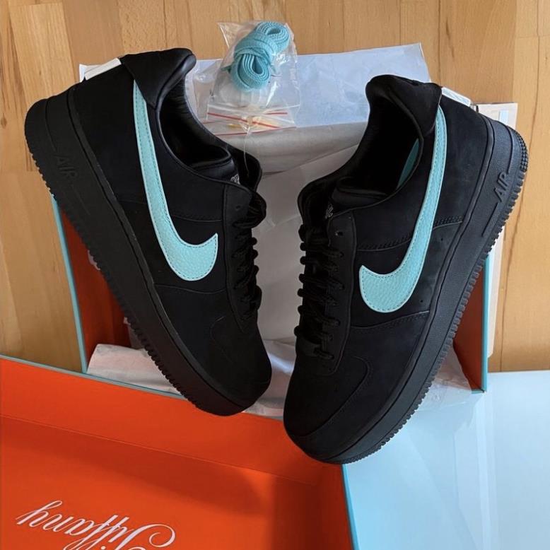 GIÀY AF1 Low Tiffany All Black Vạch Xanh Cao Cấp [ Full box + FREE SHIP ]