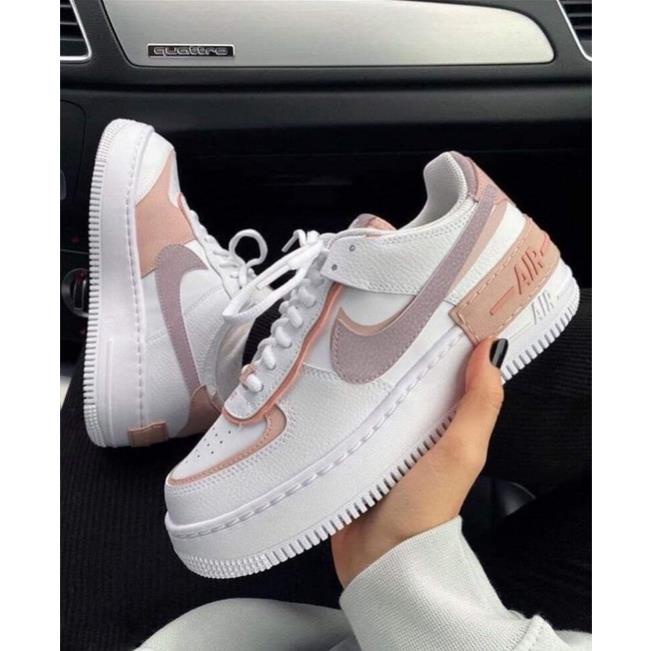 GIÀY AF1 SHADOW Nâu Xám Amethys Ash LAI AU  af1 sd nâu xám, af1 shadow nâu vệt xám mẫu mới nữ