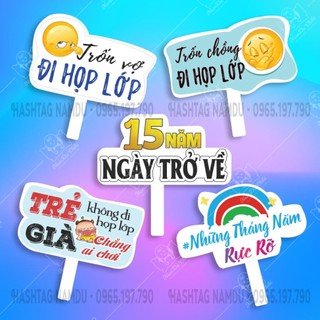 Hashtag họp lớp, kỉ yếu, sự kiện... size 35cm