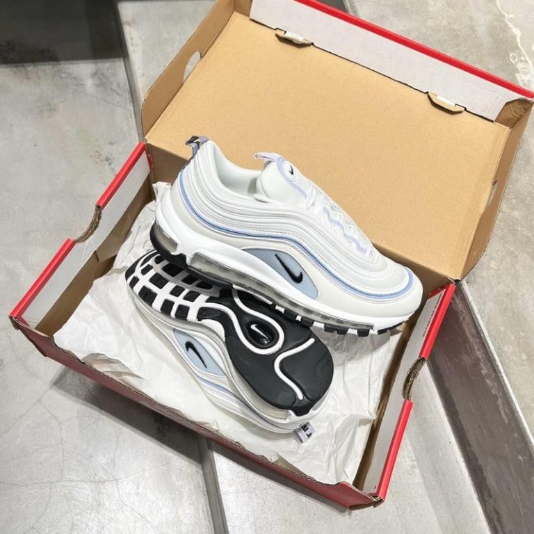 GIÀY MAX 97 RUNNING WHITE GHOST TRẮNG VIỀN XANH LAI AU [ FULL BOX + FREE SHIP ]