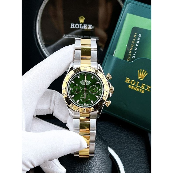 Đồng hồ nam cao cấp Rolex máy nhật chạy cơ size 41mm dây thép demi chạy full kim bảo hành 2 năm