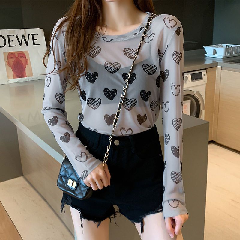 Jiashucheng Influencer Áo Thun Tay Dài Mỏng Nhẹ Chống Nắng Mùa Hè Phong Cách Mới Cho Nữ