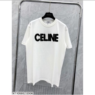 Omg - áo phông nam nữ celine logo in nổi siêu đẹp chất liệu cotton co giãn 4 chiều thoáng mát siêu hot hè 2023