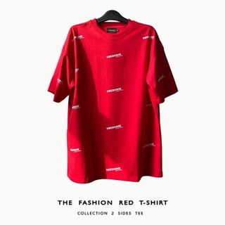 OMG -   Basic Tee Red , Áo Thun Form Rộng Tay Lỡ Cotton 2 Chiều Cao Câp