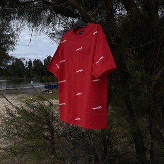 OMG -   Basic Tee Red , Áo Thun Form Rộng Tay Lỡ Cotton 2 Chiều Cao Câp