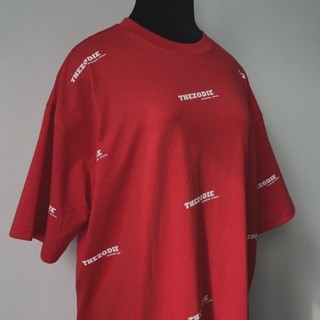 OMG -   Basic Tee Red , Áo Thun Form Rộng Tay Lỡ Cotton 2 Chiều Cao Câp