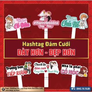 [Hashtag Cưới 01] Hashtag Cầm Tay Chụp Ảnh Đám Cưới, Đám Hỏi...Tuyển Tập Những Mẫu Hot Nhất Hiện Nay