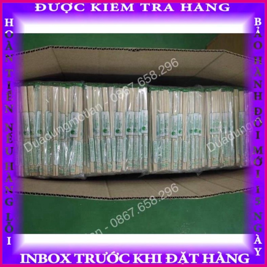 Đũa gỗ dùng 1 lần Nhật Bản kèm tăm (100 đôi/bịch) freeship toàn quốc