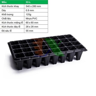 SET 10 KHAY ƯƠM HẠT 32 LỖ