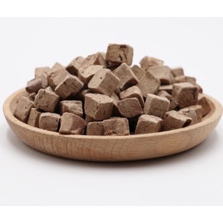 Gan gà, lòng đỏ trứng sấy lạnh 500g-thức ăn khô cho chó mèo
