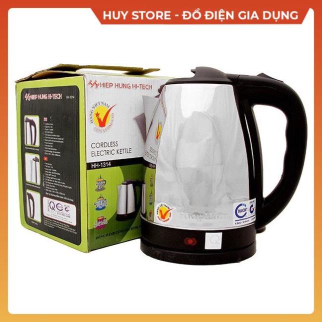 Ấm siêu tốc Hiệp Hưng chính hãng , Bình Đun Nước inox Siêu Nhanh giữ nhiệt lâu tiện lợi an toàn tiết kiệm điện Huy Store