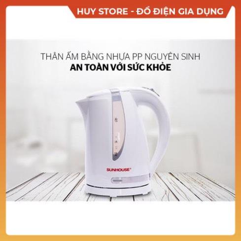 Ấm siêu tốc SUNHOUSE Hàng chính hãng Quốc Tế , Bình siêu tốc SUNHOUSE đun sôi nhanh nhựa cao cấp kiểu dáng Huy Store