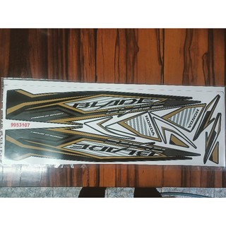 Bộ tem Wave Blade màu đồng hàng thiết kế