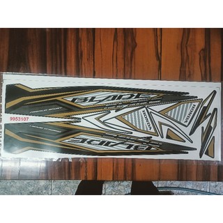 Bộ tem Wave Blade màu đồng hàng thiết kế