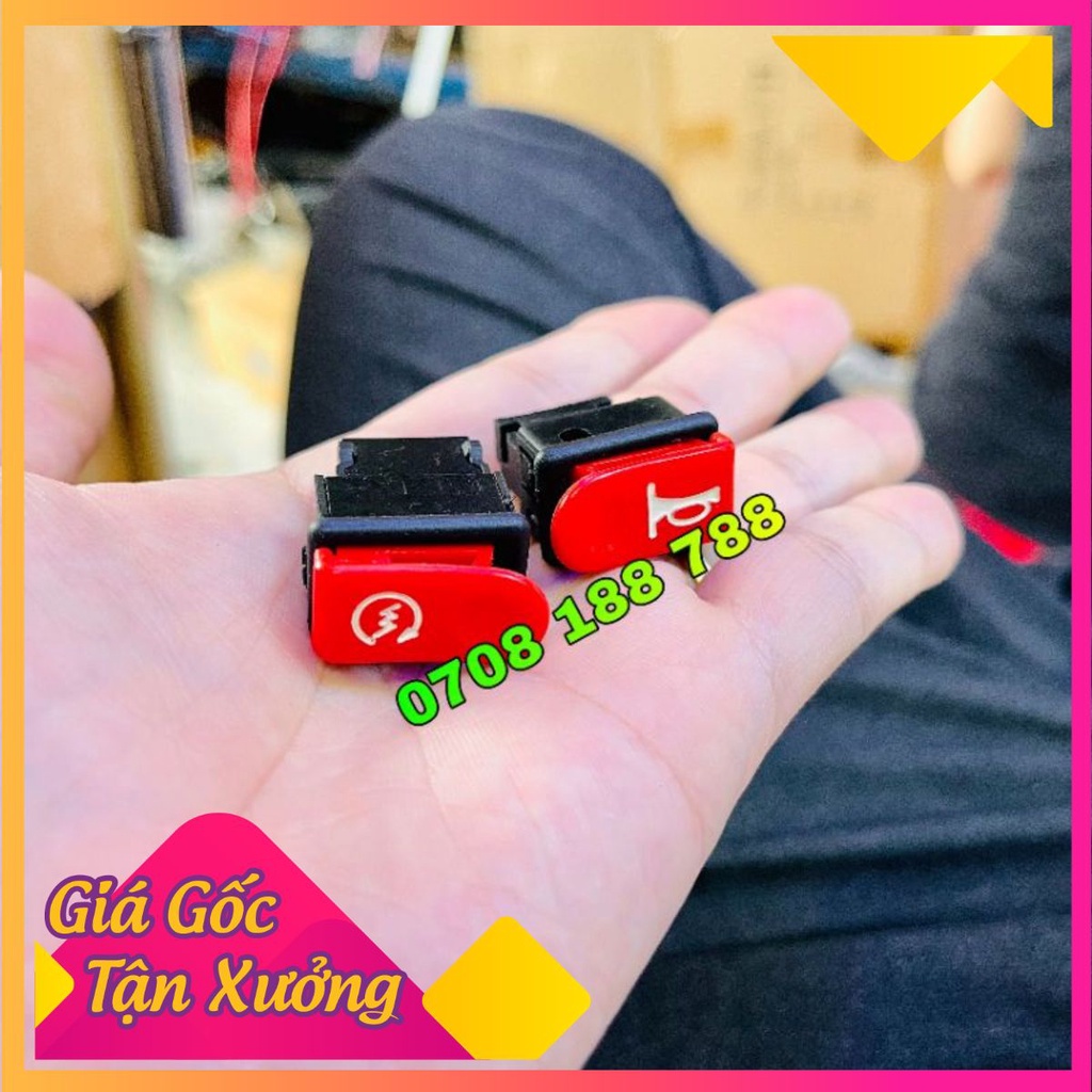 Màu Đỏ - Nút Kèn Màu Đỏ - Đồ Chơi Xe Máy
