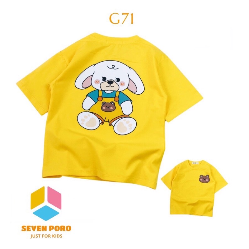 Áo Thun Bé Gái Form Rộng Giấu Quần G71 Size 10-26kg - G&K Kids - Seven Poro