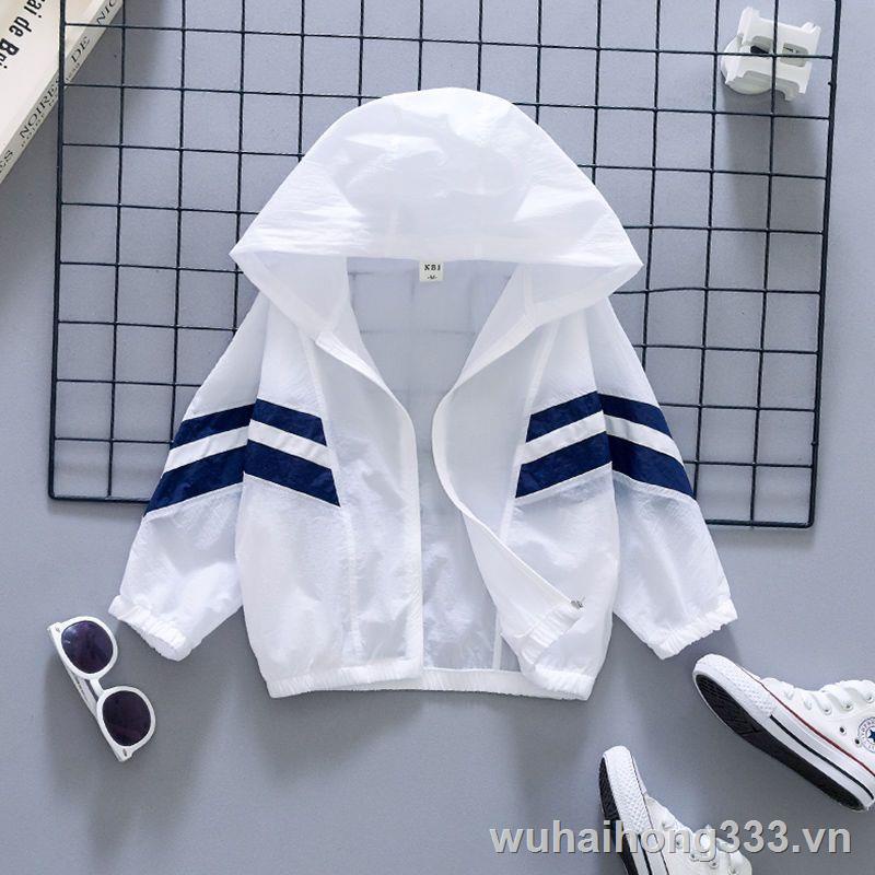 No☾Áo Khoác Chống Nắng Chống Tia Cực Tím Thiết Kế Mỏng Thoáng Khí Thời Trang Mùa Hè Cho Bé Trai