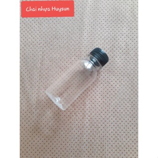 [ Set 50-100] Chai nhựa tròn 100ml kèm nắp đen (trắng)