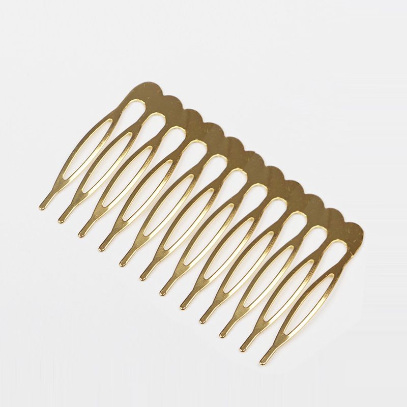 Xược răng cài tóc 10 chân 54*39mm vàng nguyên liệu làm trang sức handmade, trâm cổ trang, cosplay