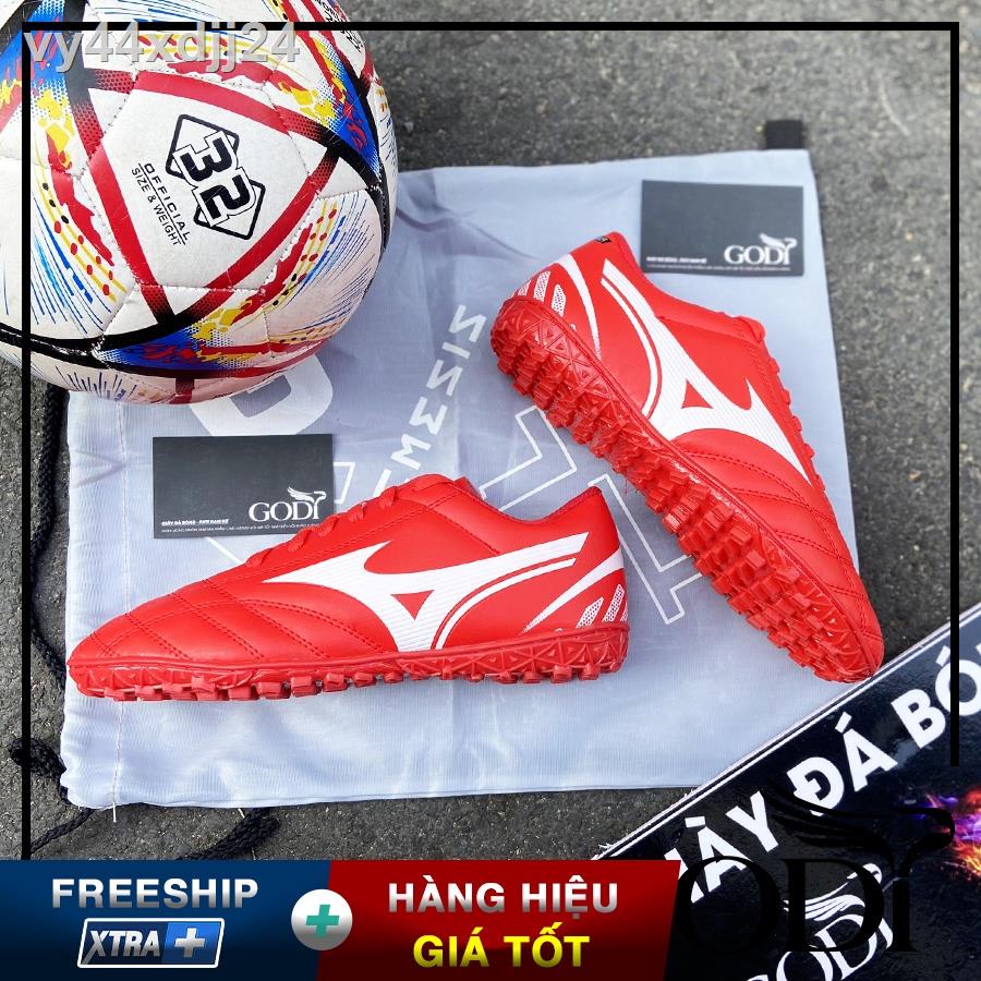 ۩Giày đá bóng size 35 tới 46 màu đỏ, banh nữ trẻ em nam đẹp size, 36 37 38 đến big 45,46 - Godi
