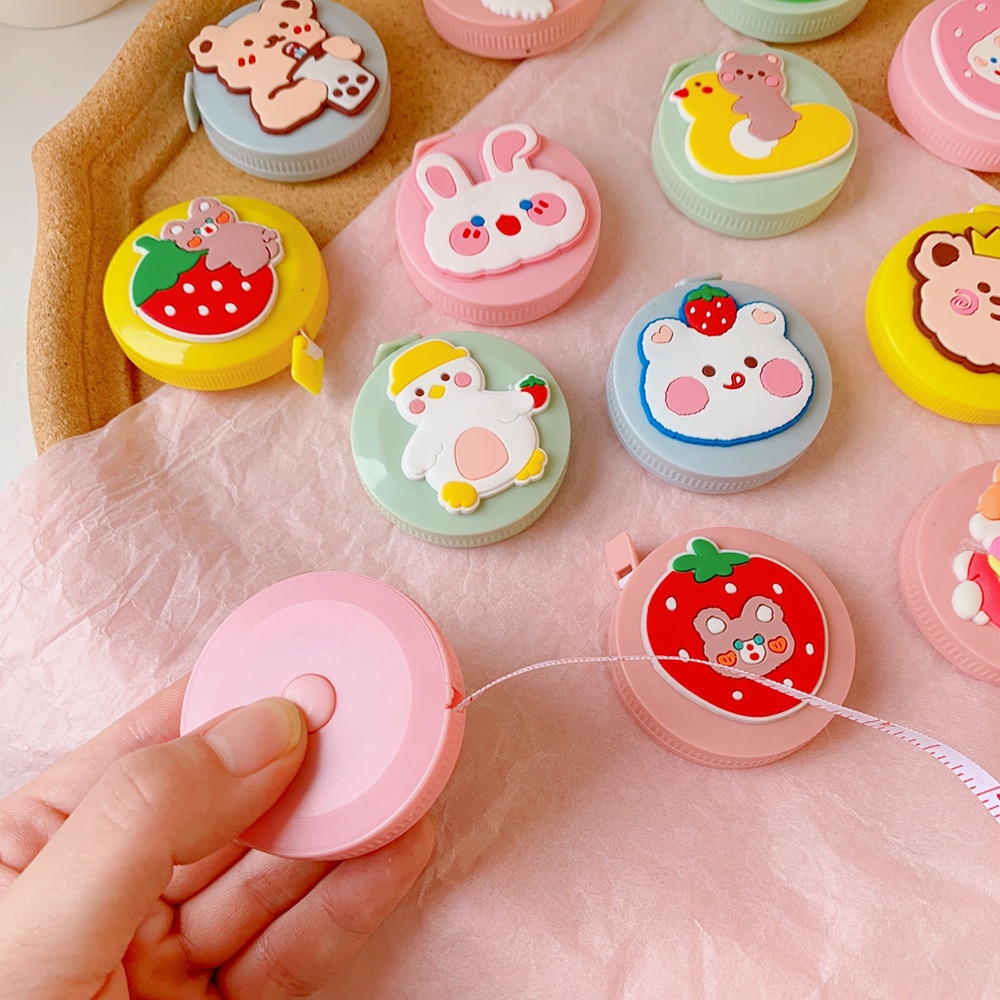 Thước Dây Cuộn Mini Rút Tự Động Hoạt Hình Siêu Dễ Thương  -Lemarsx