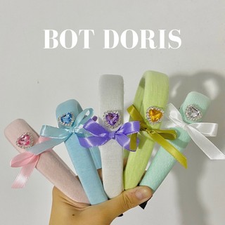 Cài tóc, băng đô đính đá và nơ màu sắc pastel, phụ kiện tóc BOT DORIS