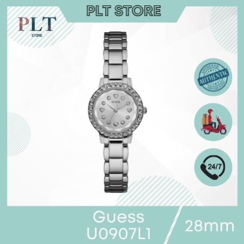 Đồng Hồ Nữ Guess U0907L1 Viền Đá , Mặt Điểm Trái Tim Size 28mm Full Box