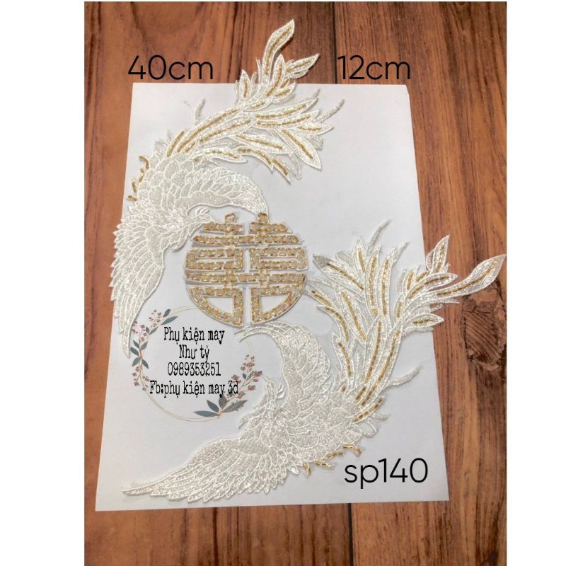 Cặp phượng kết kèm chữ hỷ