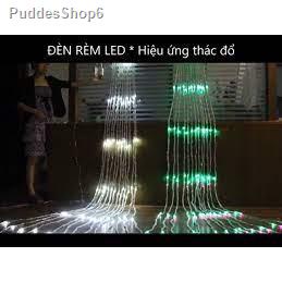 Bộ Đèn Led Thả Rèm Mưa Rơi/ Thác Nước - Đèn Nháy Thả Mành, Trang Trí Cây Đẹp Lung Linh