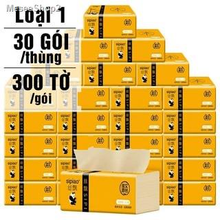 Thùng 30 Gói Giấy Ăn Gấu Trúc Sipiao/ Thùng 30 Gói Giấy Cầu Vồng