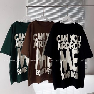 [Rẻ Vô Địch] Áo Thun Form Rộng Nam Nữ Unisex In Chữ Nổi CANYOU